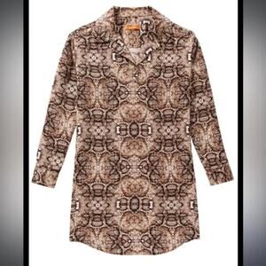 Joe Fresh Python Print Shirt Dress - NWOT - M